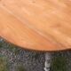 Table de ferme ronde à volets en bois massif – Ø 130 cm