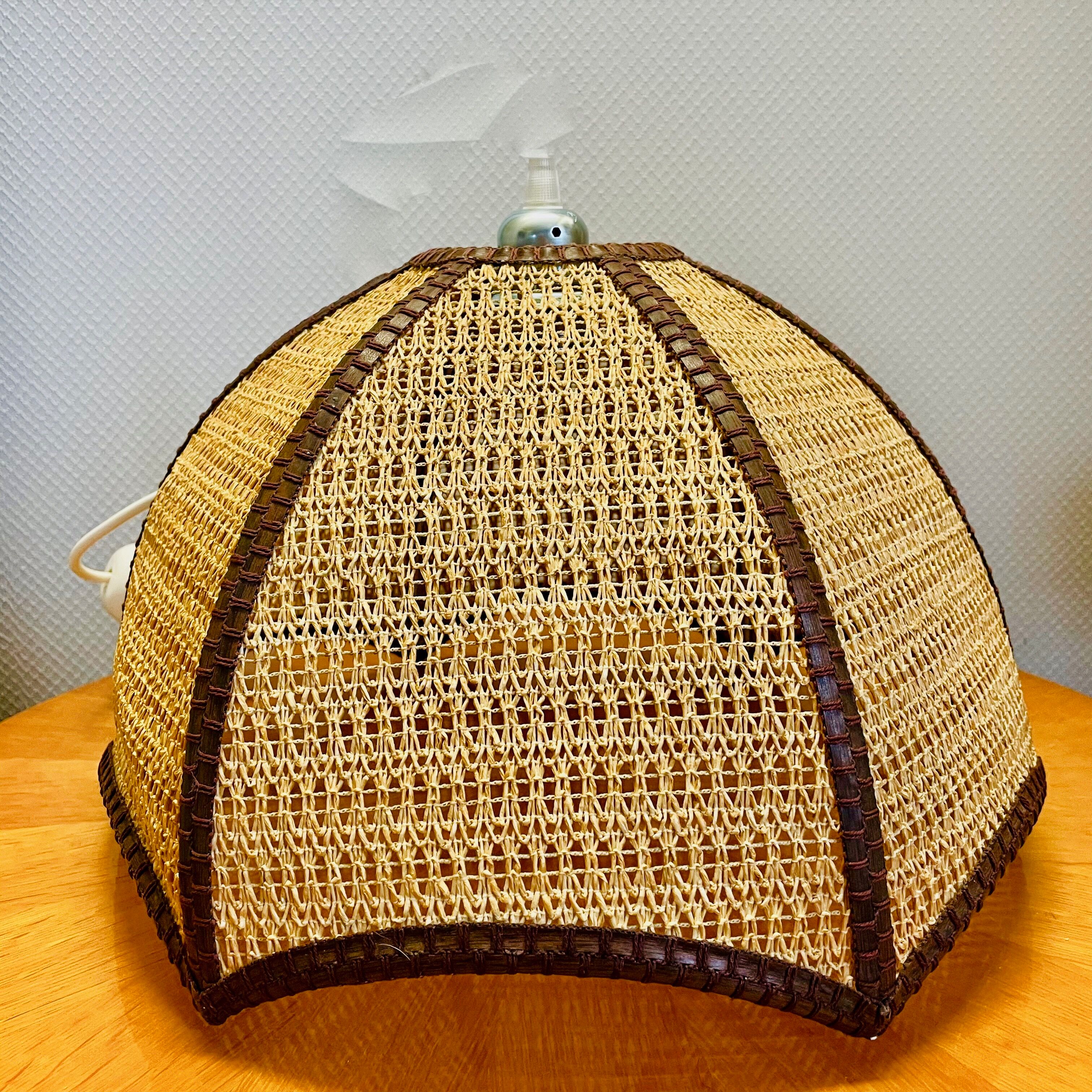 Large Vintage Rotin hanging