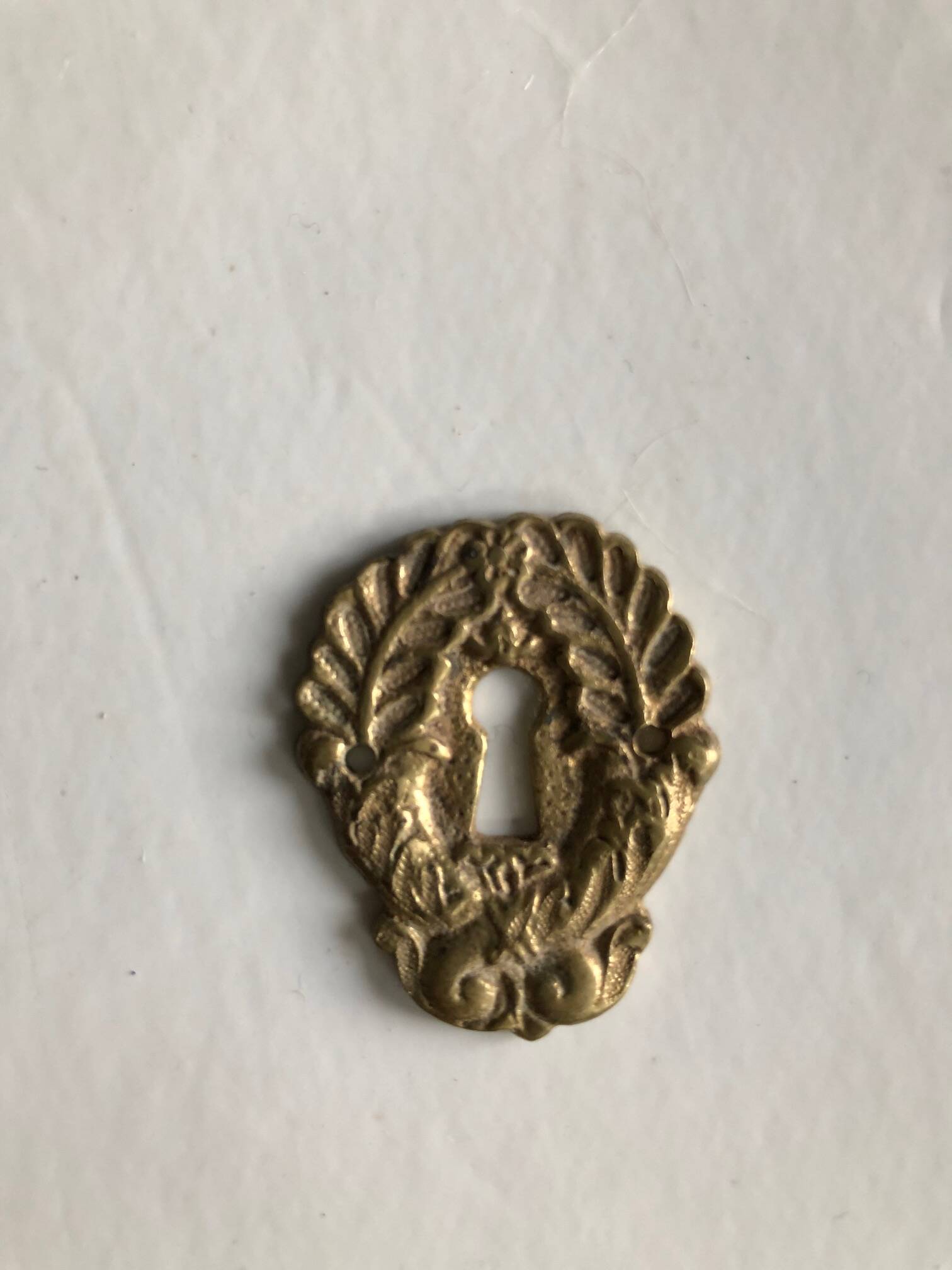 Pair of old locks in bronze or brass
