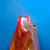 Glass vase by Gualtiero Casalegno, Italy 90s