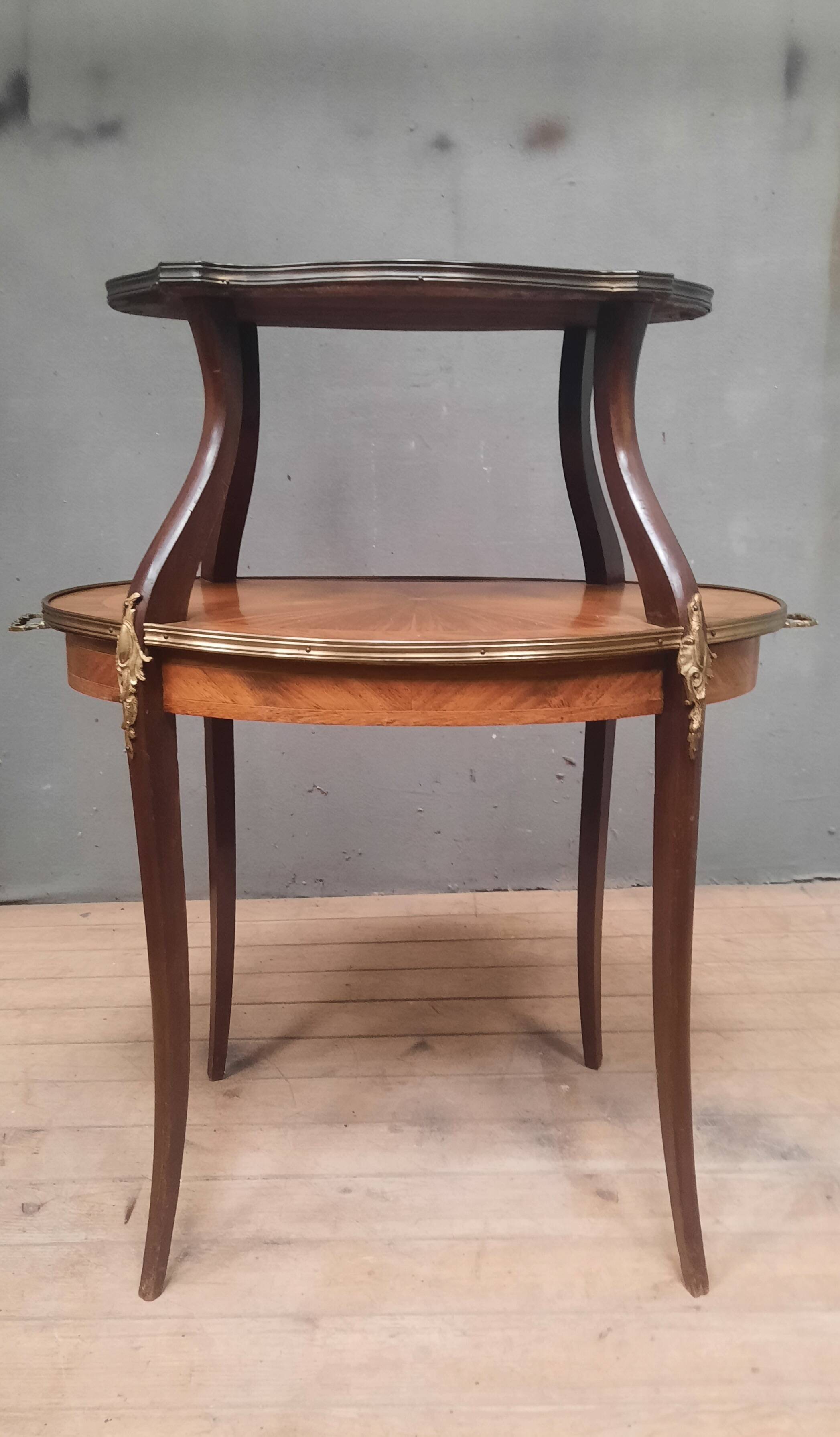 Two-tier dessert stand, 1900 Louis XV style.