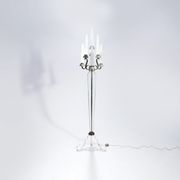Floor lamp in bronze and crystal Sabino 1930