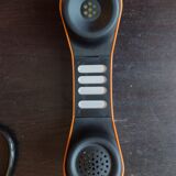 Vintage orange telic phone with ptt dial
