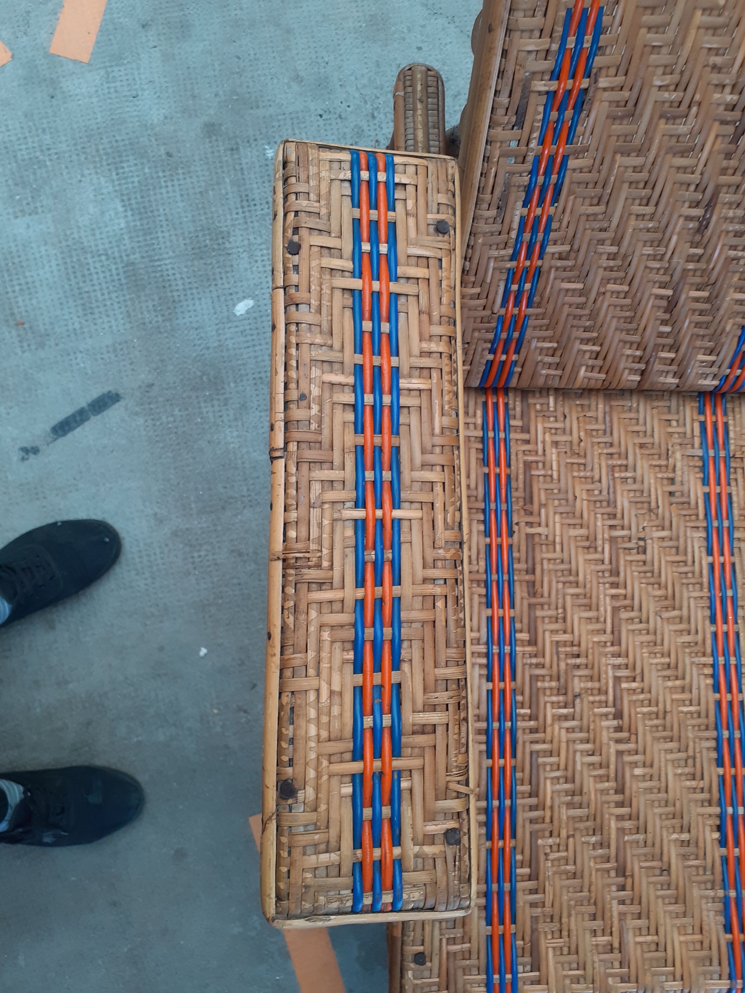 Rattan deckchairs 30s