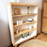 1950s compass foot bookcase shelf