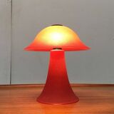 Vintage glass mushroom table lamp