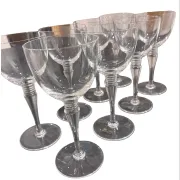 Set of 8 Saint-Louis “Grand Lieu” Crystal Red Wine Glasses – 17.5 cm