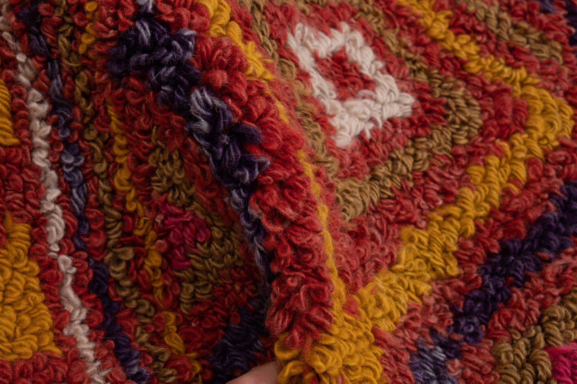 Vintage Soft Colors Tulu Rug, 1970s