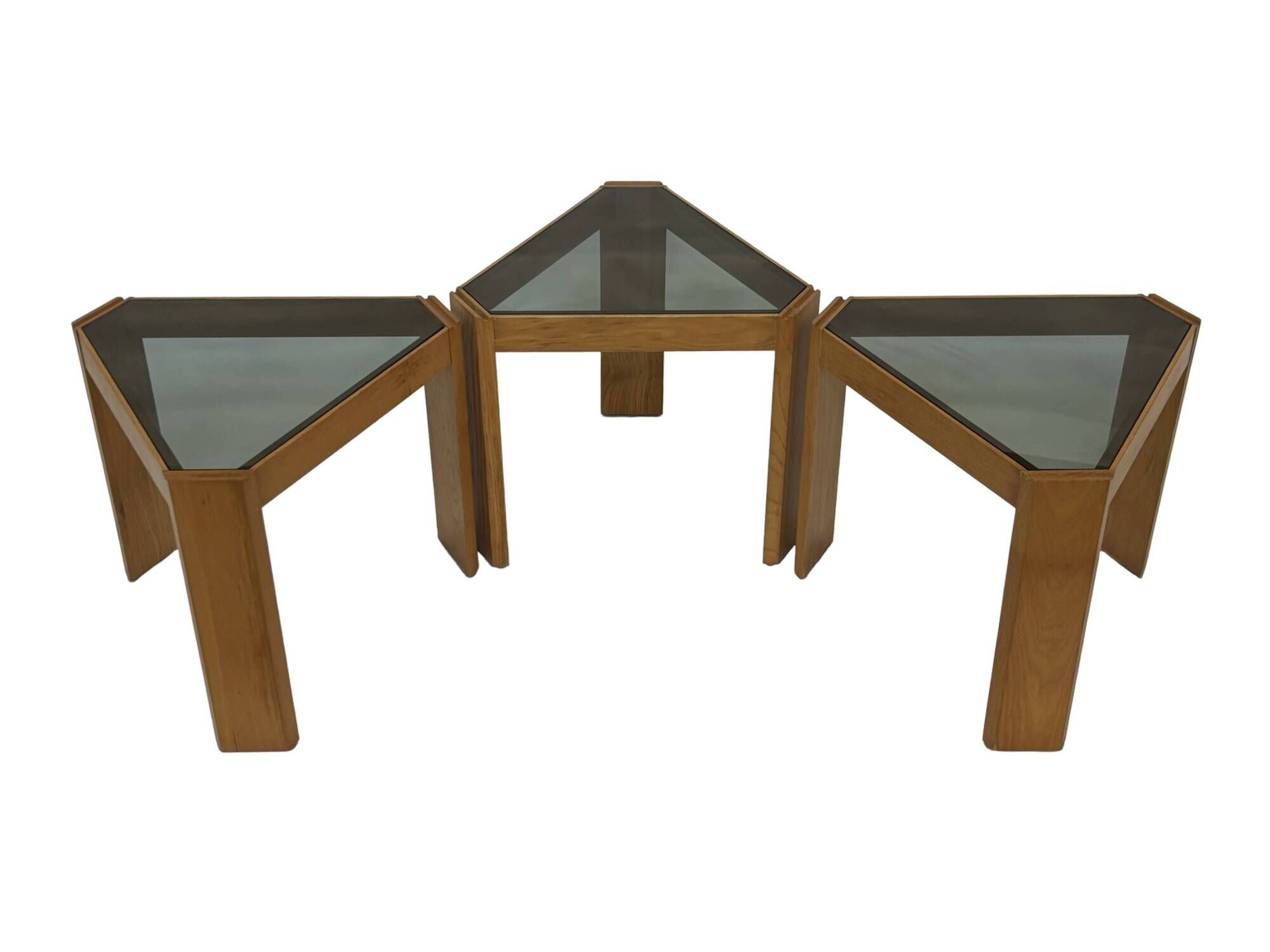 Vintage Set of 6 side tables nesting tables by Porada Arredi, 1970s