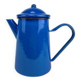 Coffee maker in midnight blue enameled sheet metal