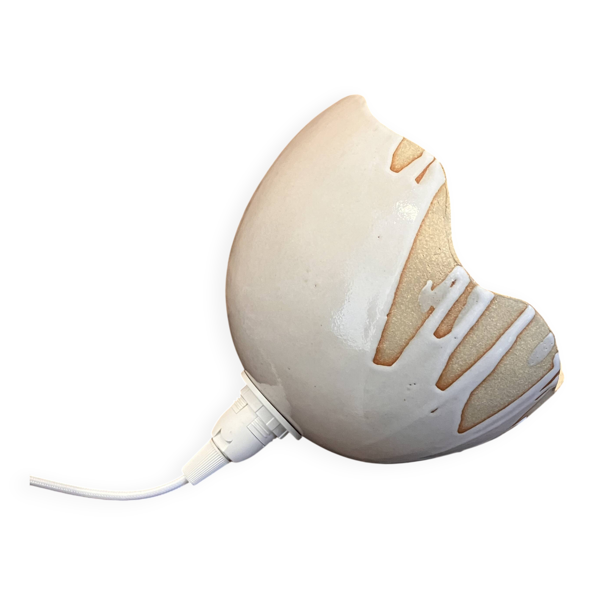 Organic portable lamp in ceramic