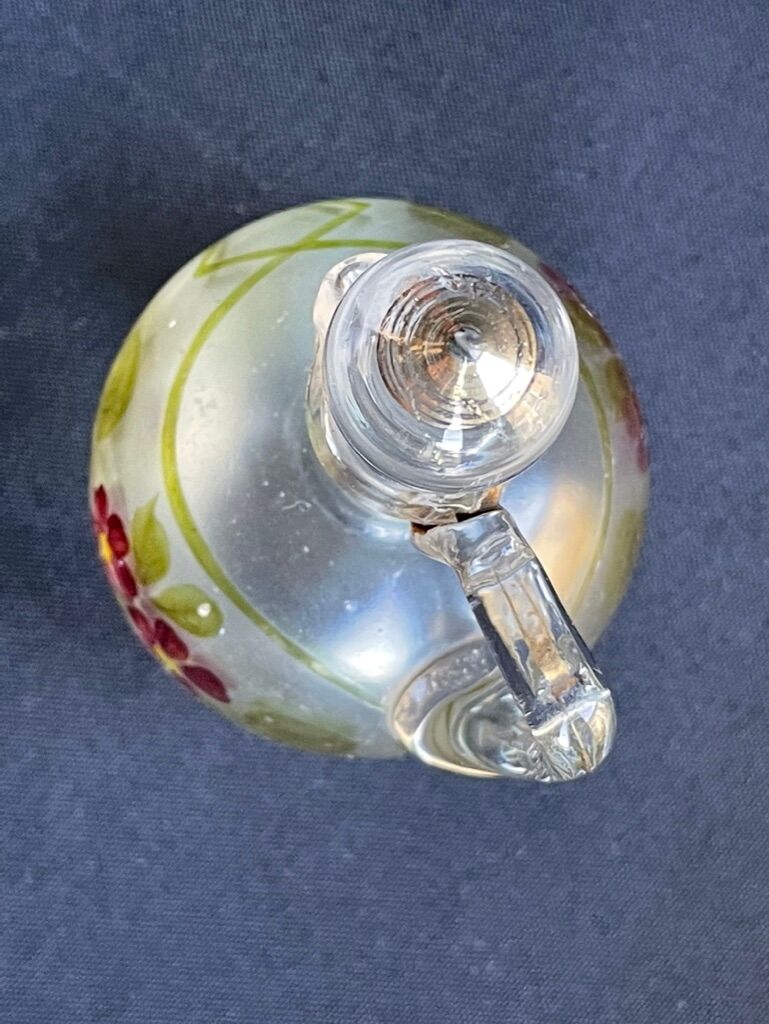 Non-selfish night service - art nouveau - hand-decorated satin blown crystal