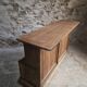 Pharmacy counter in antique oak / kitchen island, circa 1870–1900