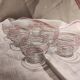 Set of six vintage French glasses for liquor