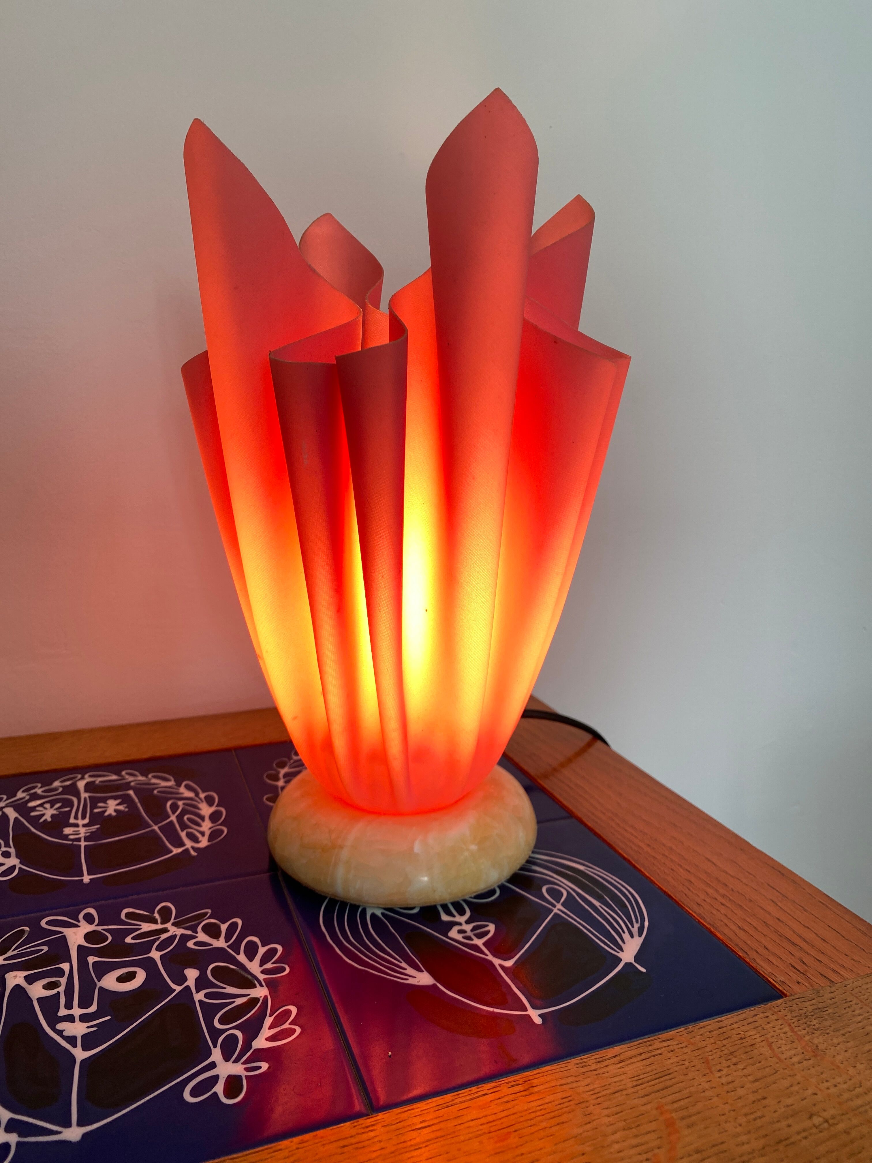 Lampe De Bureau Plastique Recyclé - Forme Organique Style Georgia Jacob - Multicolore