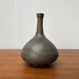 Mid-century minimalist studio pottery vase by Mathies Schwarze, Germany, 1960s.