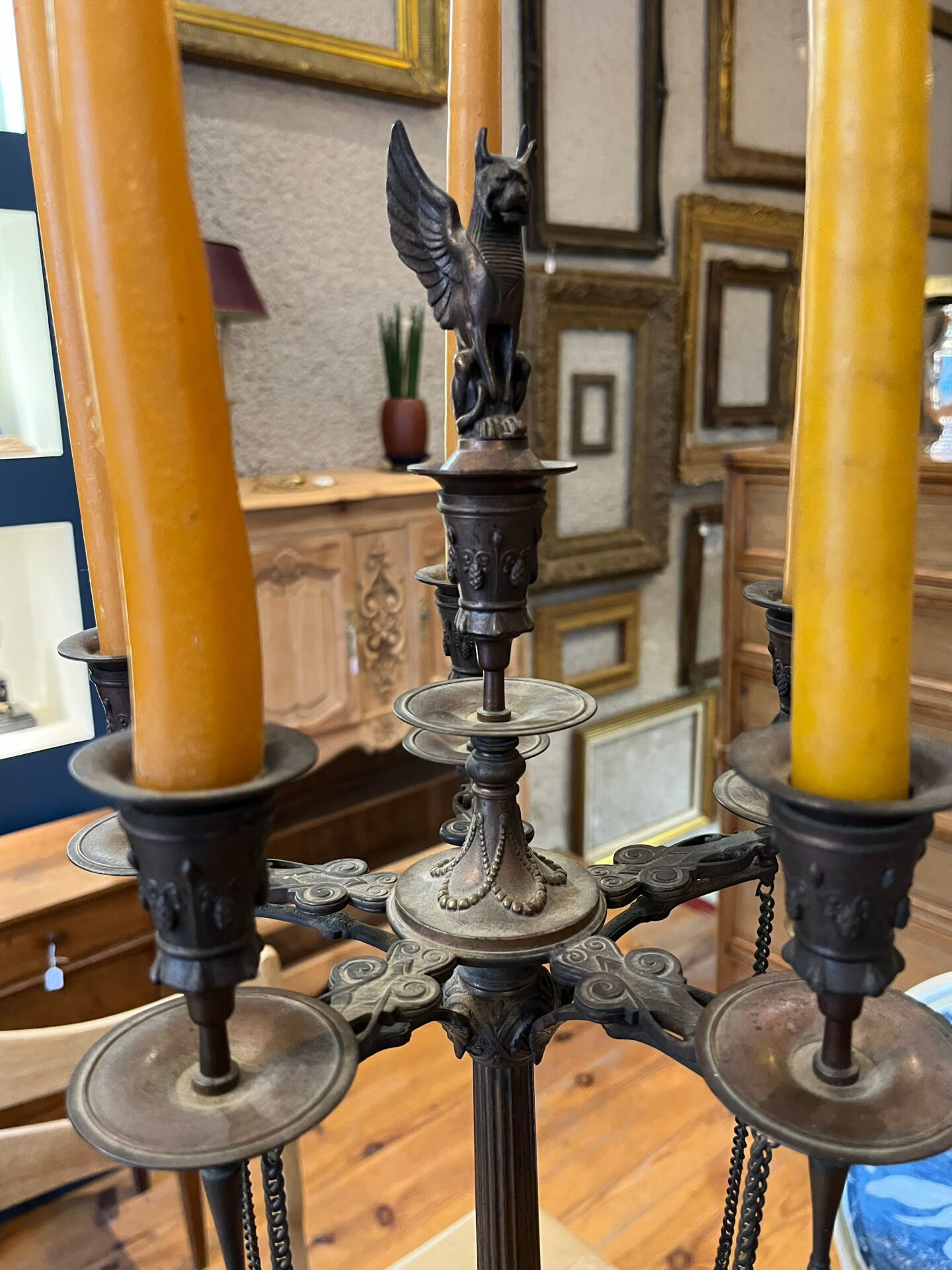 Pair of bronze candelabra Napoleon III