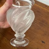 Crystal vase signed Lalique France model Ermenonville