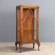 Small antique Art Nouveau display cabinet in walnut and glass, 20th century.