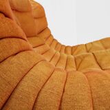 Ligne Roset Togo 2 seater sofa orange by Michel Ducaroy