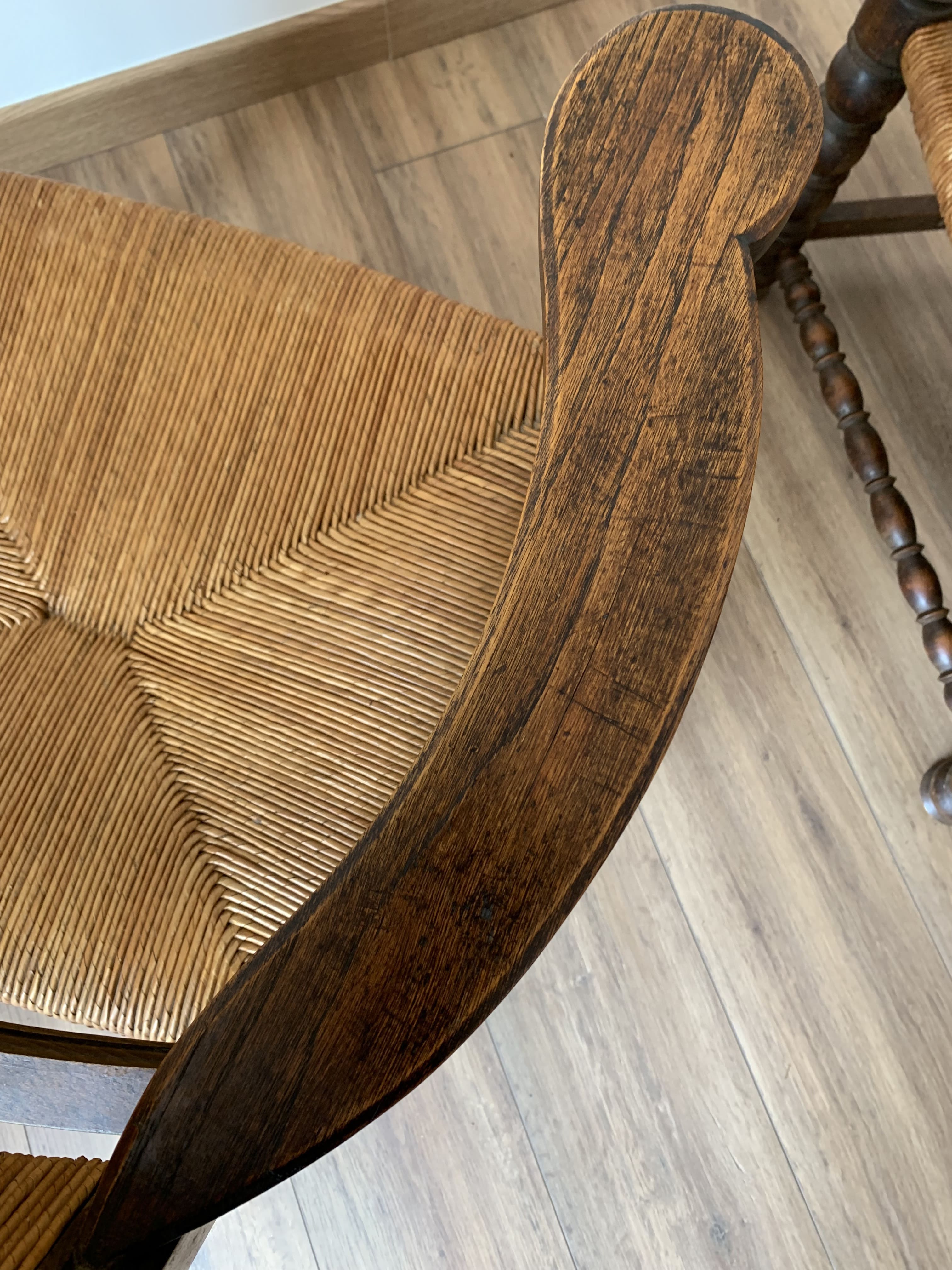 Pair of mulched armchairs