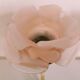 Pair of bronze swan and pink tulip wall lights in glass paste
