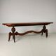 1920s Belgian Art Deco oak parquetry dining table