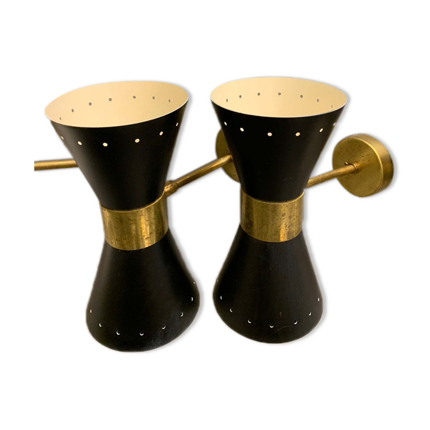 Wall lamps in the style of Italian creations of the 50s