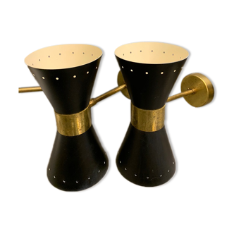 Wall lamps in the style of Italian creations of the 50s