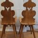 Paire de chaises alsaciennes