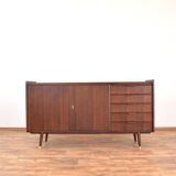 Mid-Century German Walnut Sideboard from Möbelhaus Alfred Hübner, 1960s.