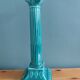 Niderviller emerald green column candle holder