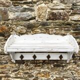 Vintage wall coat and hat rack