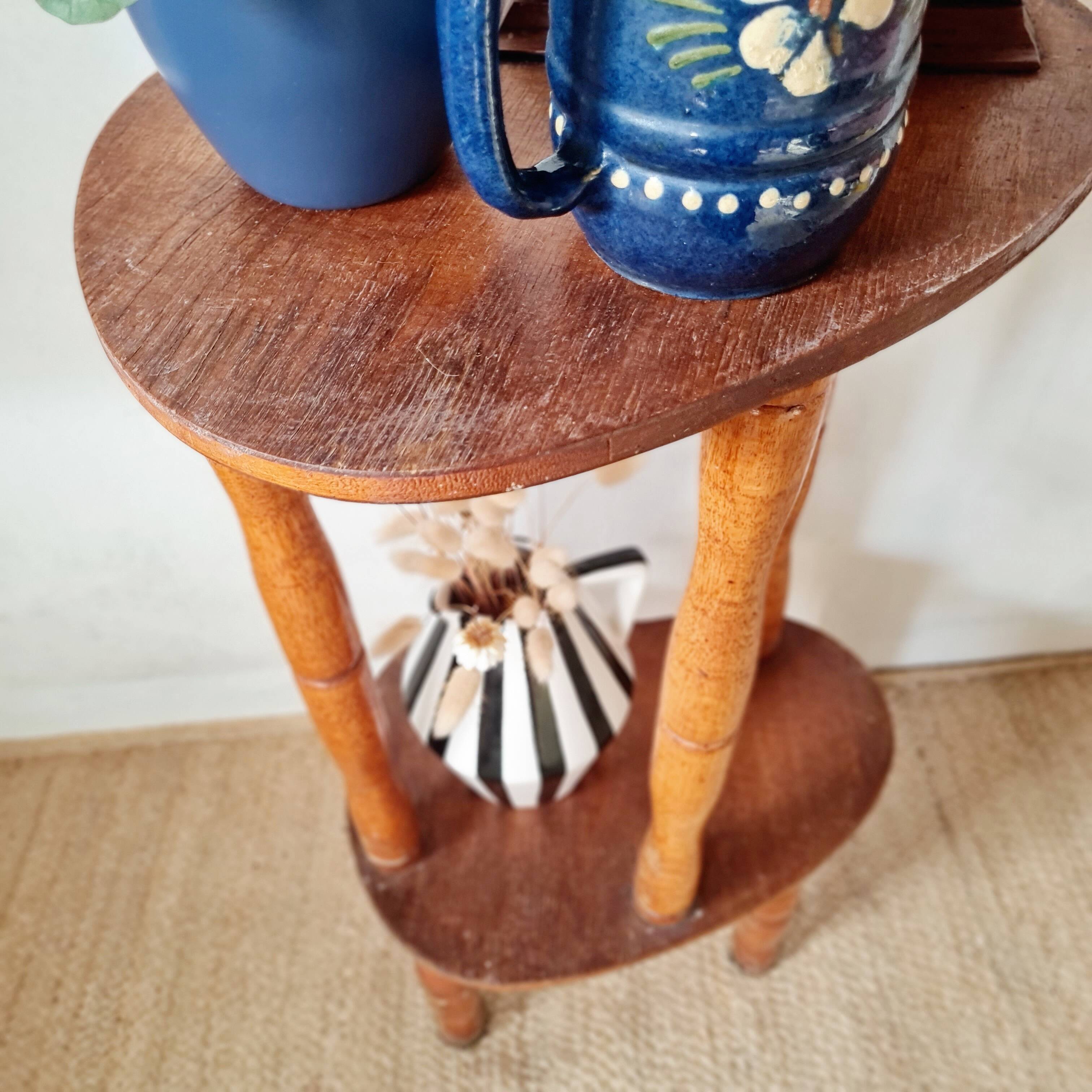 Sellette en bois - porte-plantes