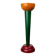 Postmodern yellow, green, red wooden chandelier Monokel by Ikea, 1980s.
