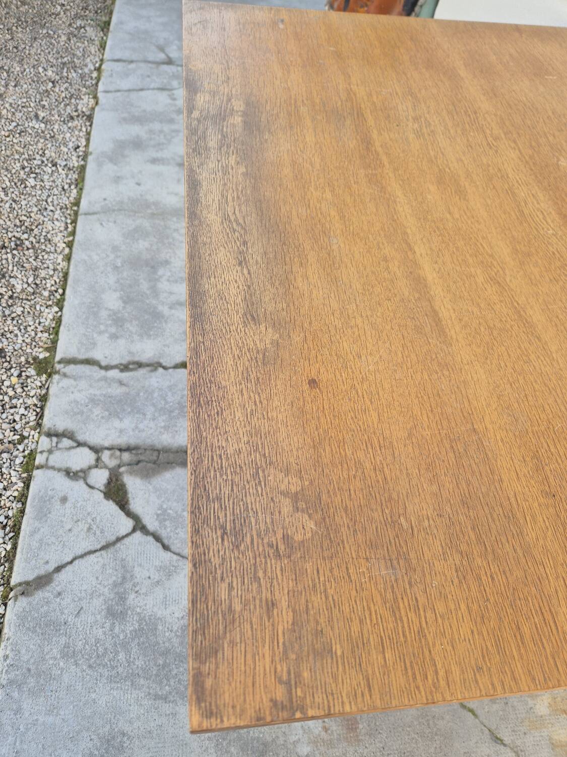 Vintage modernist design oak desk 1950s