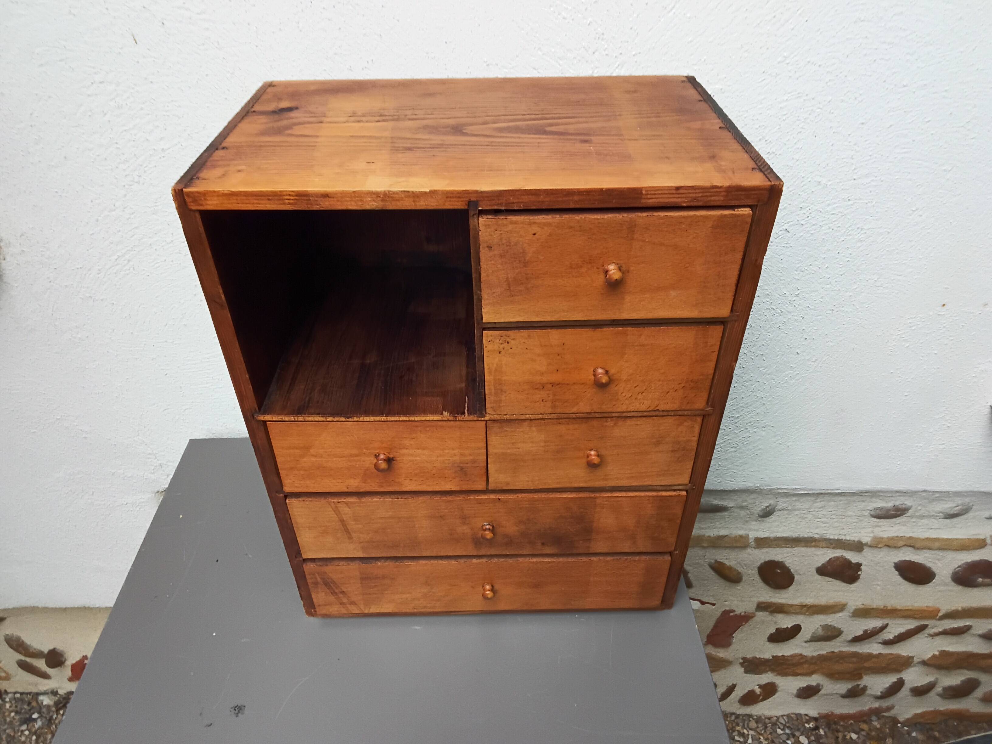 Craft cabinet with drawers