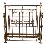 Early 20th century brass bed
