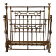 Early 20th century brass bed
