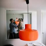 Large orange pendant light for dining room