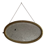Art deco oval mirror