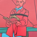 Affiche Valerio Adami "O bella bionda"