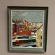 Swedish Oil on Panel“Landscape” by Bertil Lundqvist , Vintage & Framed