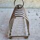 Silver metal toast holder