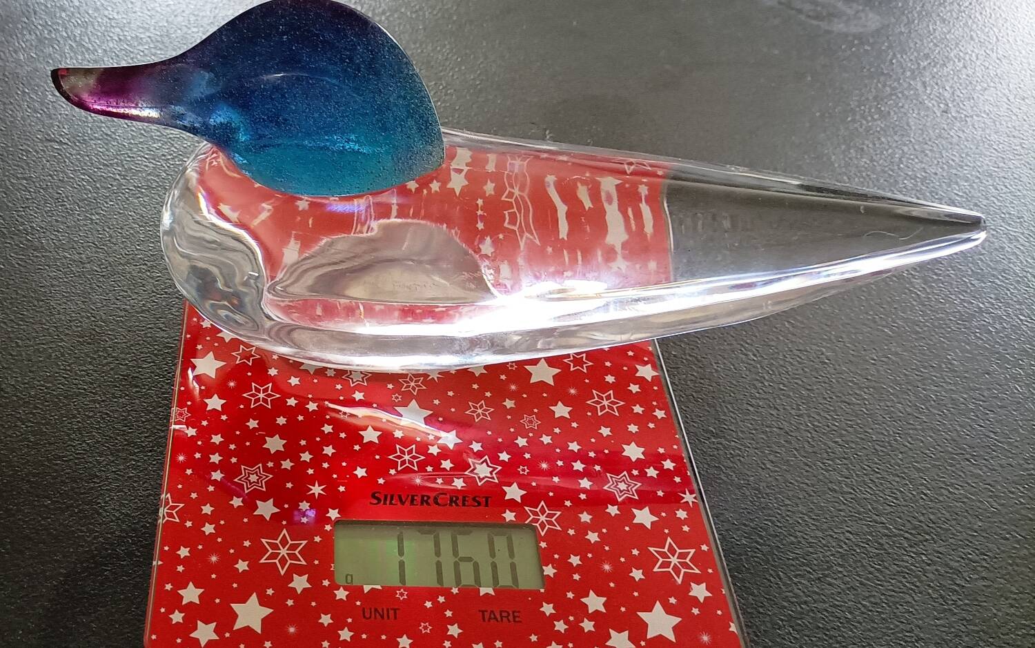 Daum duck paperweight