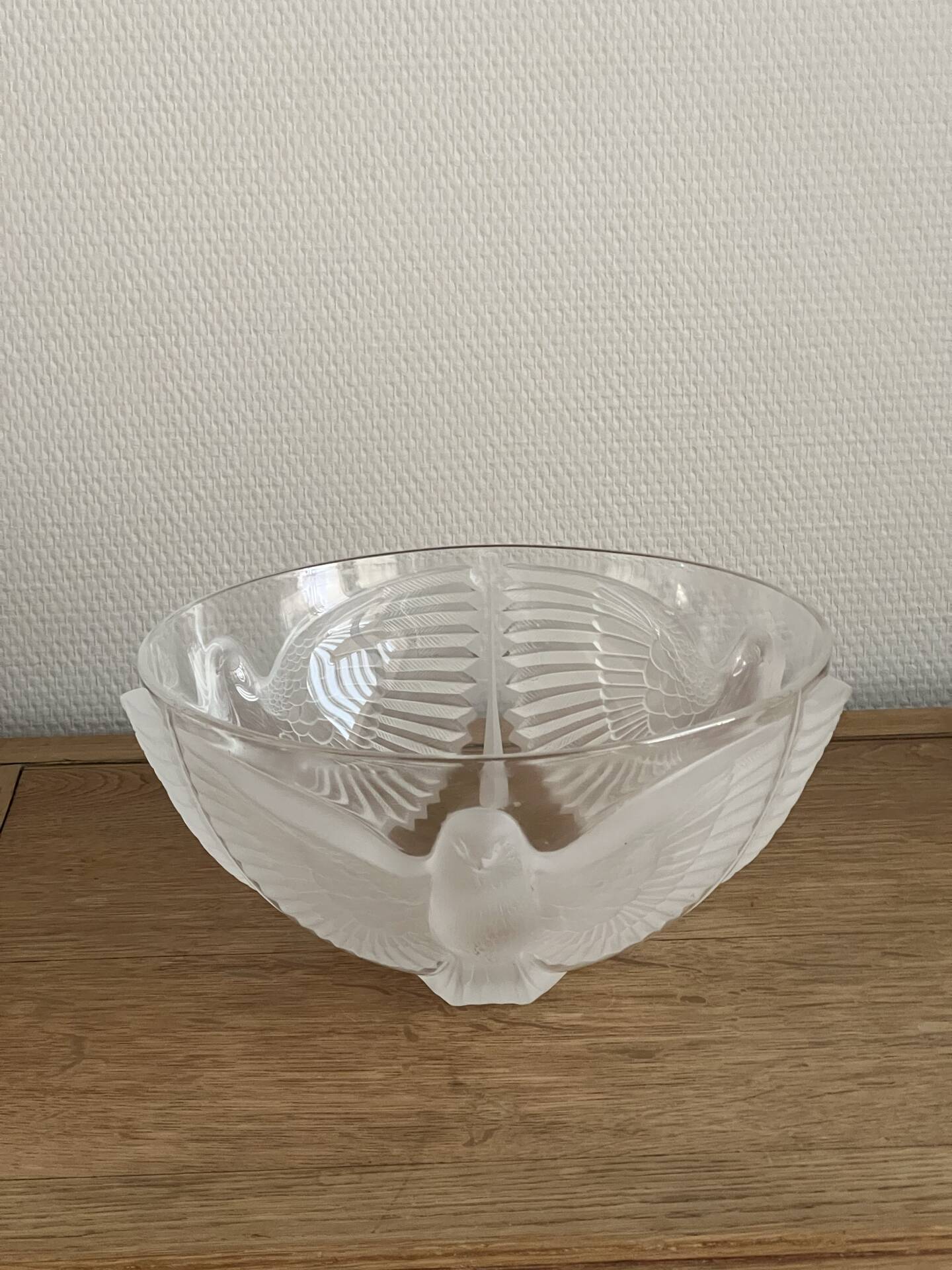 Crystal salad bowl JG Durand model Paloma