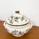 Soup tureen / Vegetable dish in earthenware - Sarreguemines - 1940s/50s