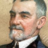 Pastel Painting "Portrait of a Man" Gaston Edouard Guédy (1874-1955) huge coast