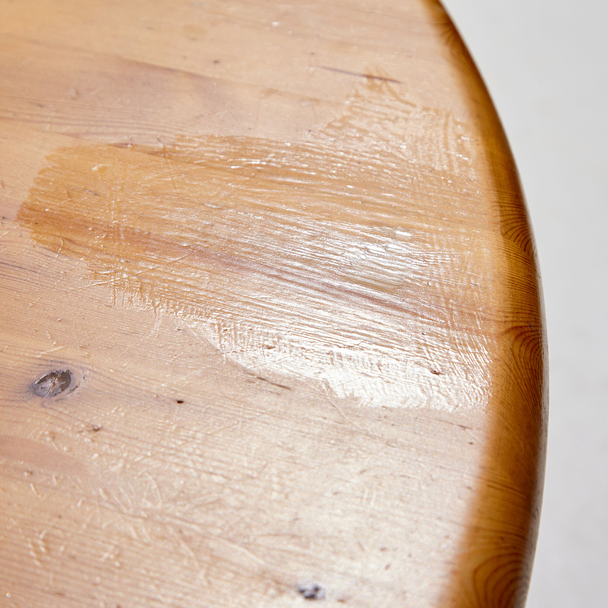 Pinewood dining set by rainer daumiller for hanex, set of 7