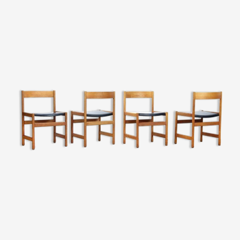 Set of 4 lounge chairs by Yngvar Sandström for Nordiska Kompaniet,